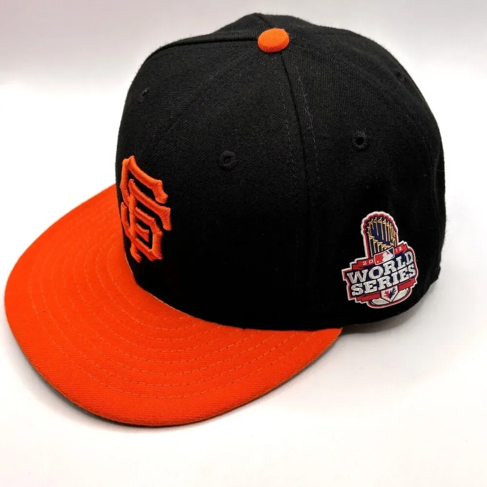 San Francisco Giants New Era On Field Hat Cap 2012 World Series Fitted 7 3/8